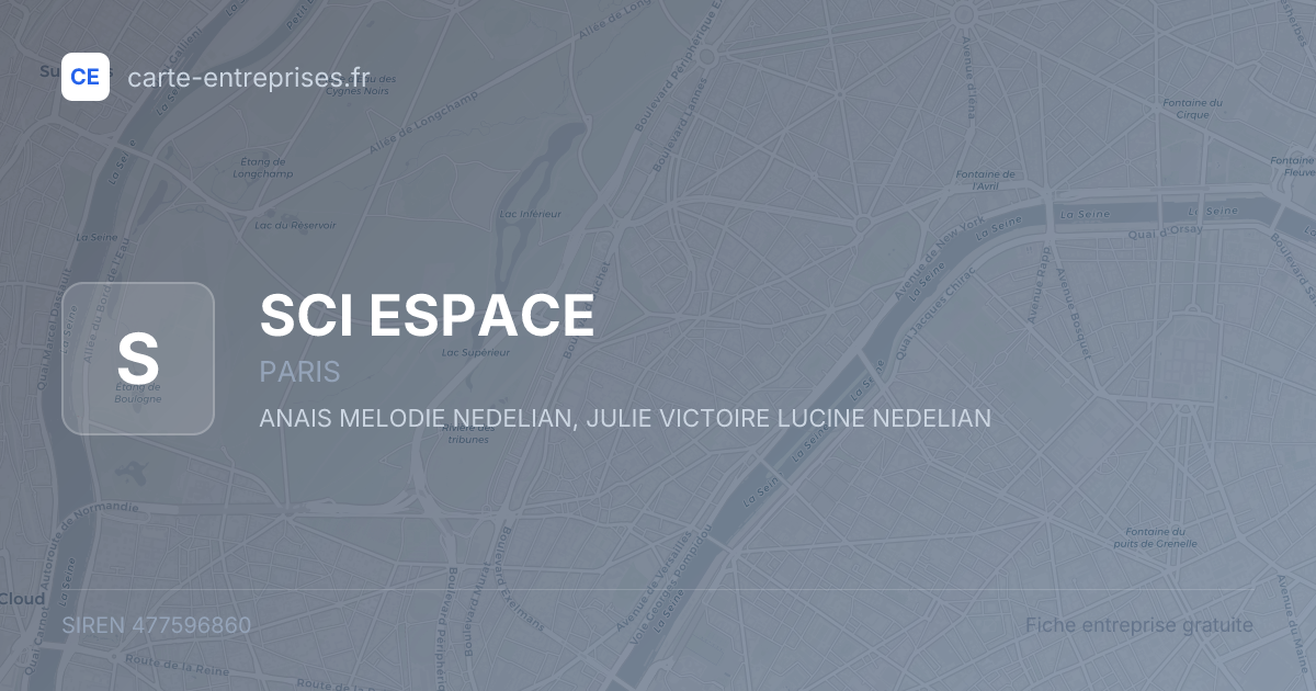 SCI ESPACE — 477596860 — fiche entreprise