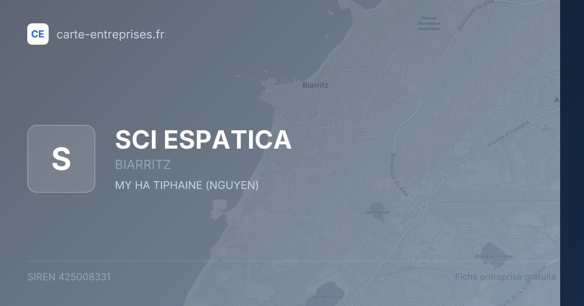 SCI ESPATICA — 425008331 — fiche entreprise
