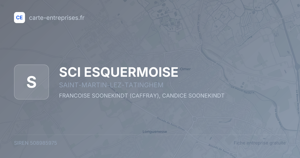 SCI ESQUERMOISE — 508985975 — fiche entreprise