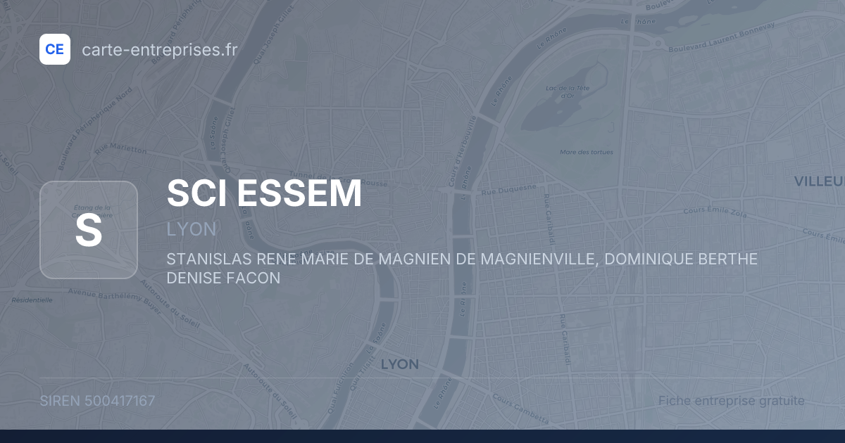 SCI ESSEM — 500417167 — fiche entreprise
