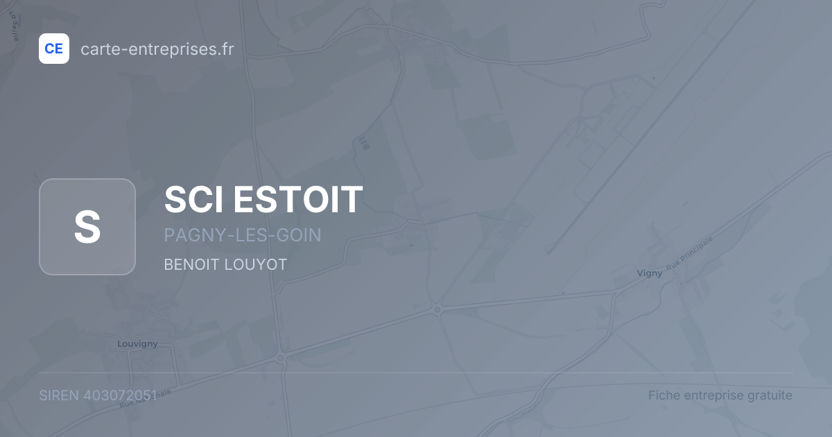 SCI ESTOIT — 403072051 — fiche entreprise