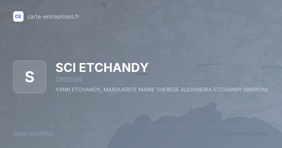 SCI ETCHANDY — 394174650 — fiche entreprise