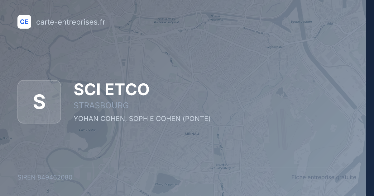 SCI ETCO — 849462080 — fiche entreprise