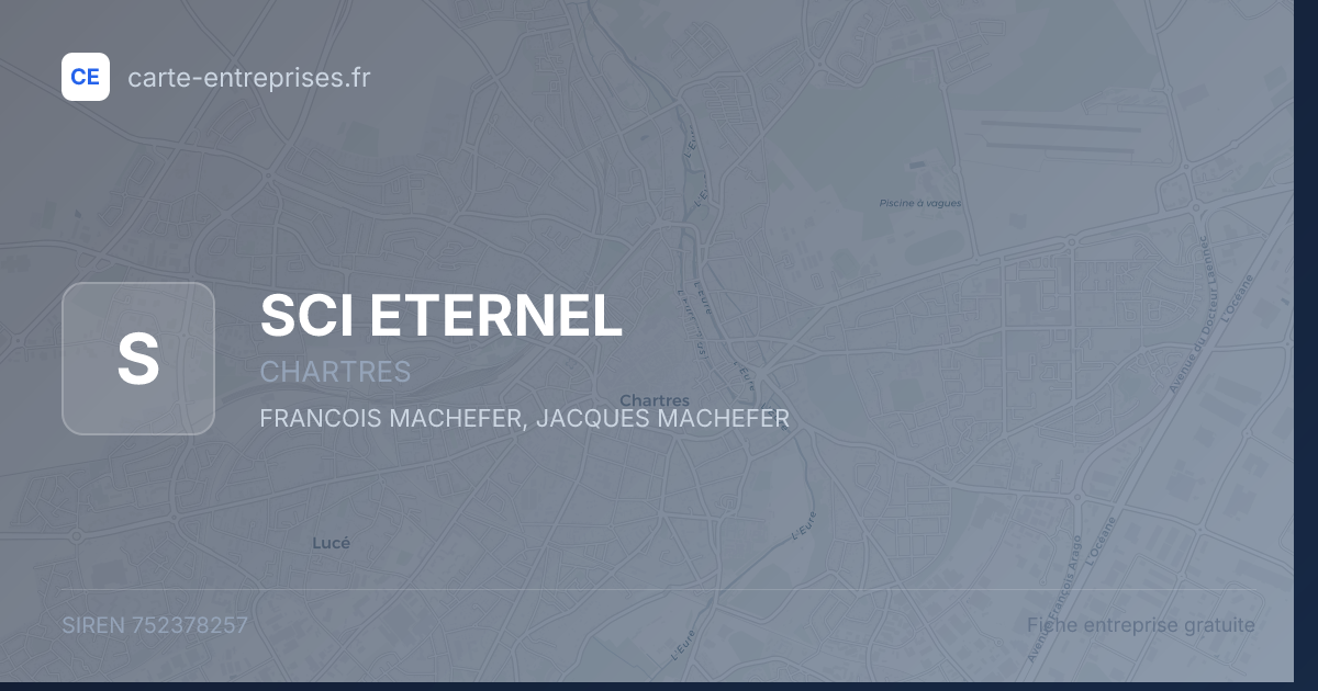 SCI ETERNEL — 752378257 — fiche entreprise