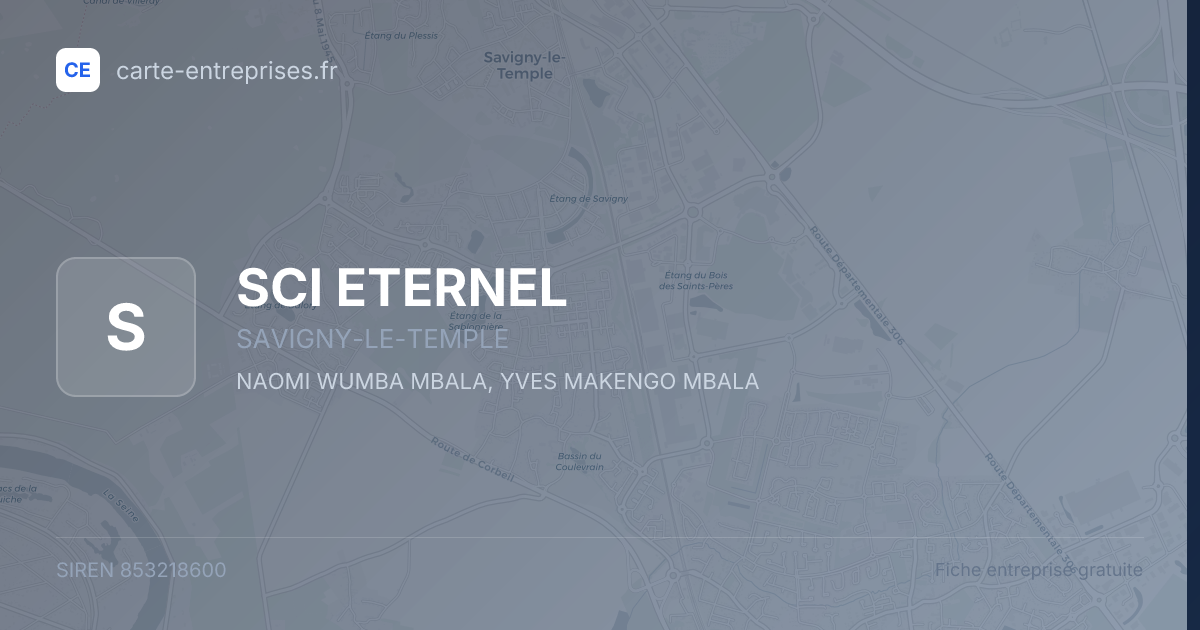 SCI ETERNEL — 853218600 — fiche entreprise