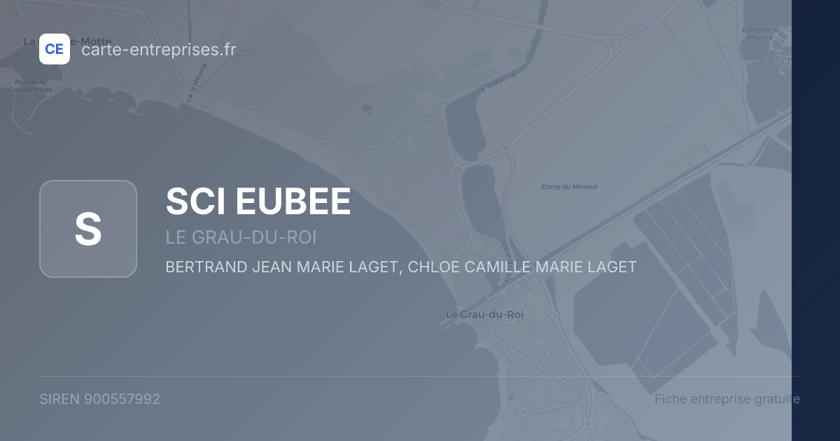 SCI EUBEE — 900557992 — fiche entreprise