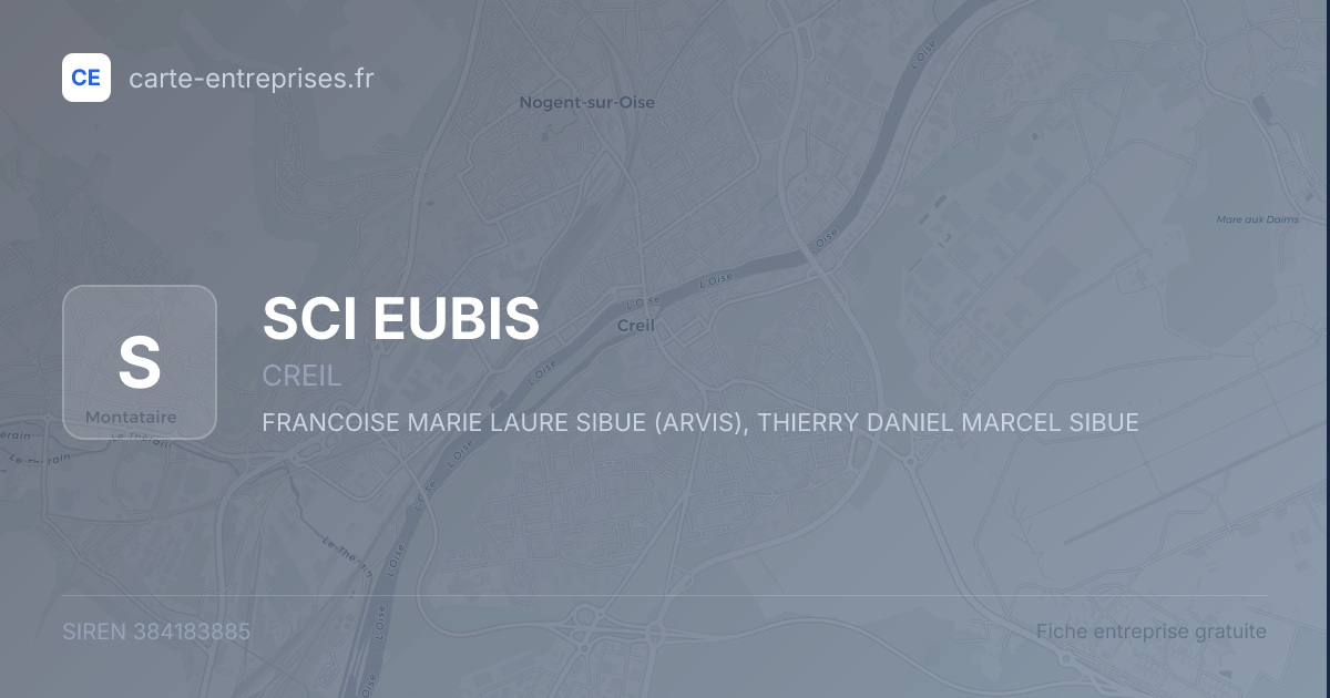 SCI EUBIS — 384183885 — fiche entreprise