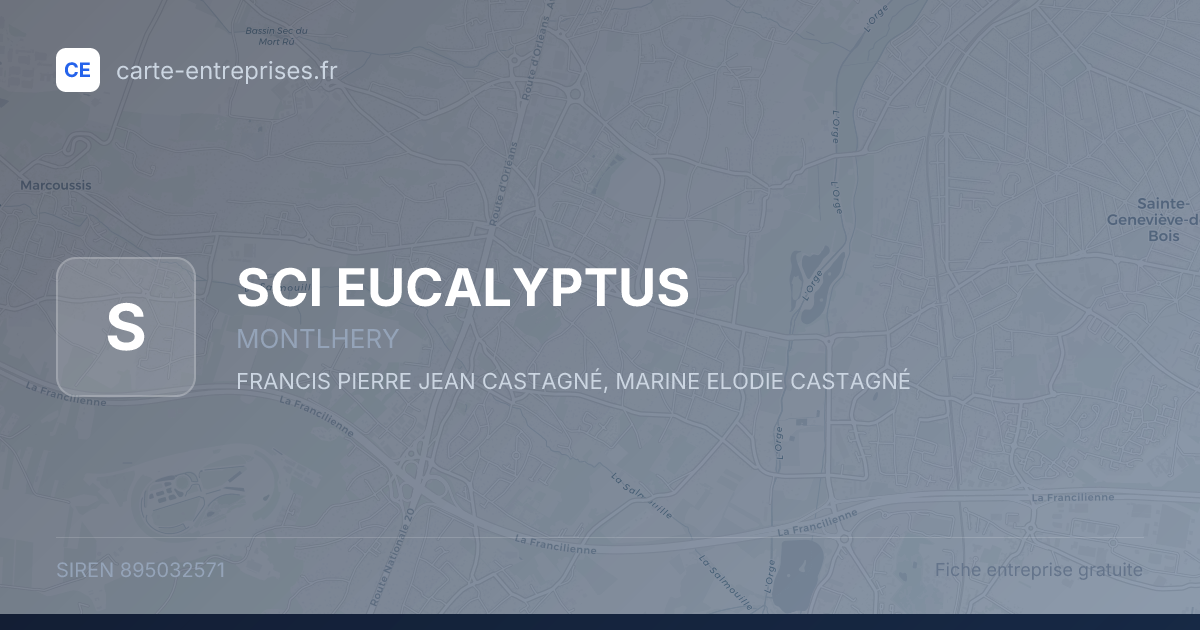 SCI EUCALYPTUS — 895032571 — fiche entreprise