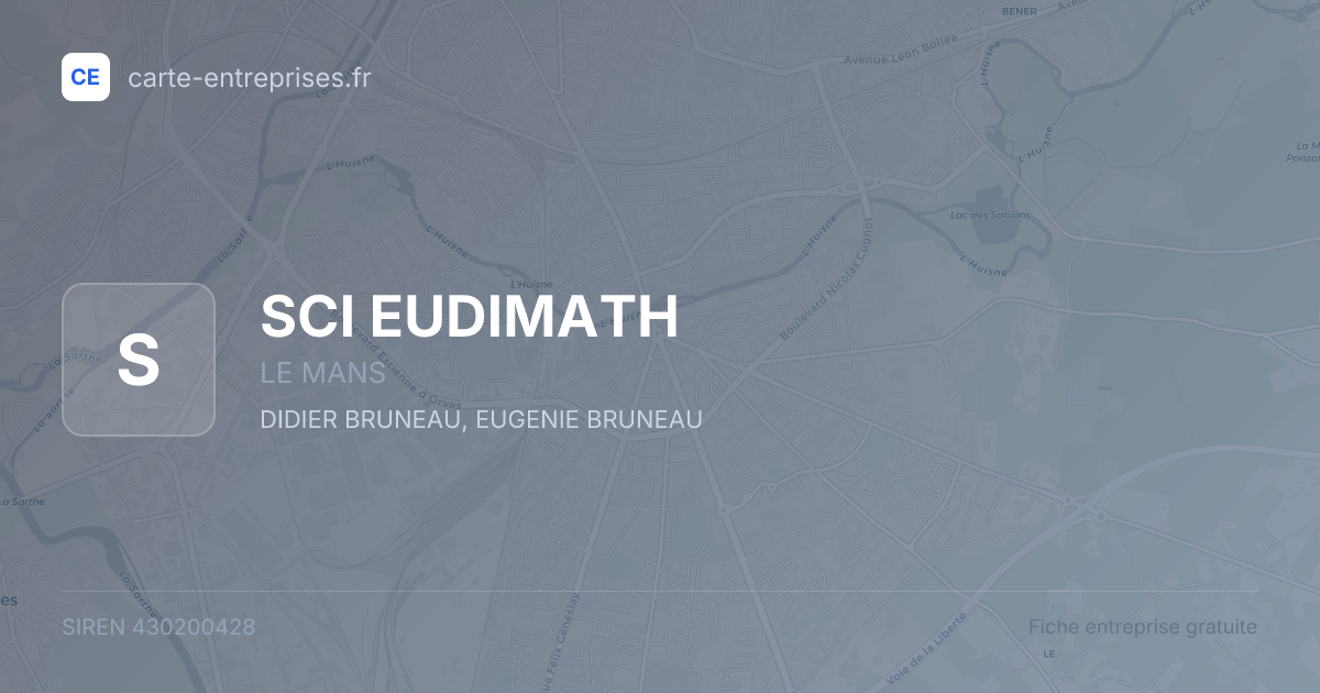 SCI EUDIMATH — 430200428 — fiche entreprise