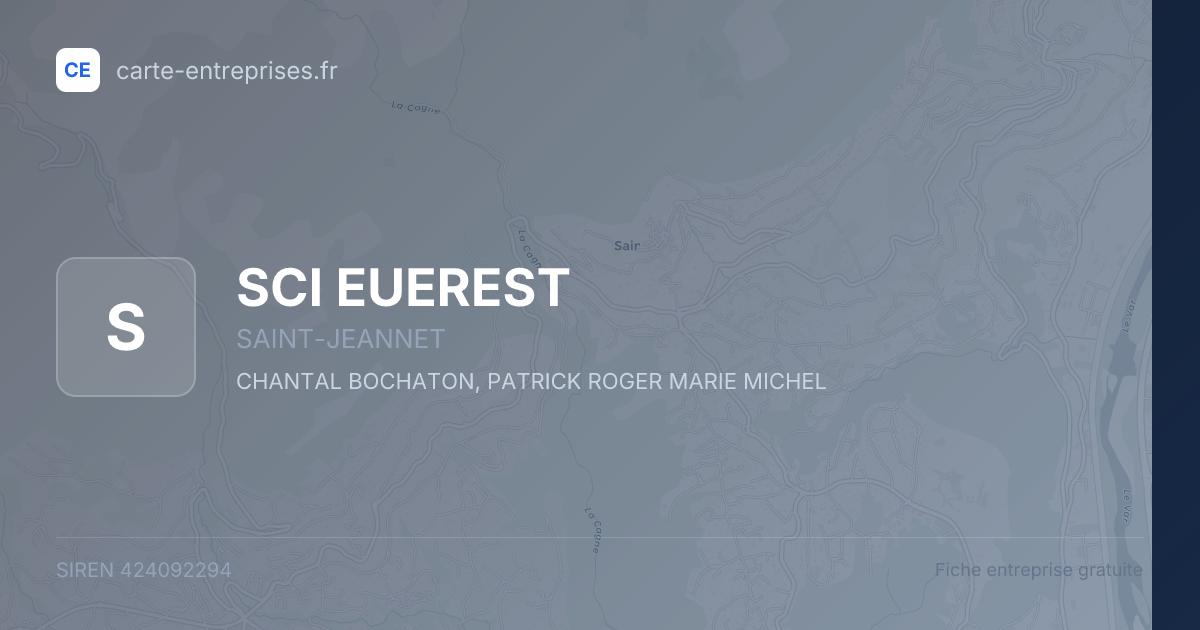 SCI EUEREST — 424092294 — fiche entreprise