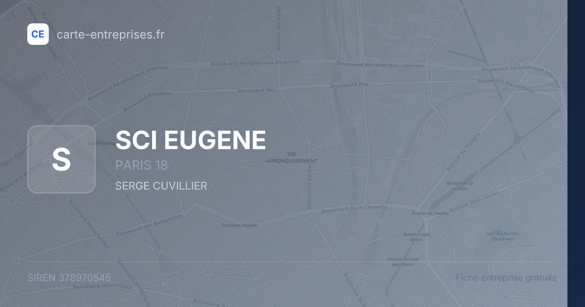 SCI EUGENE — 378970545 — fiche entreprise