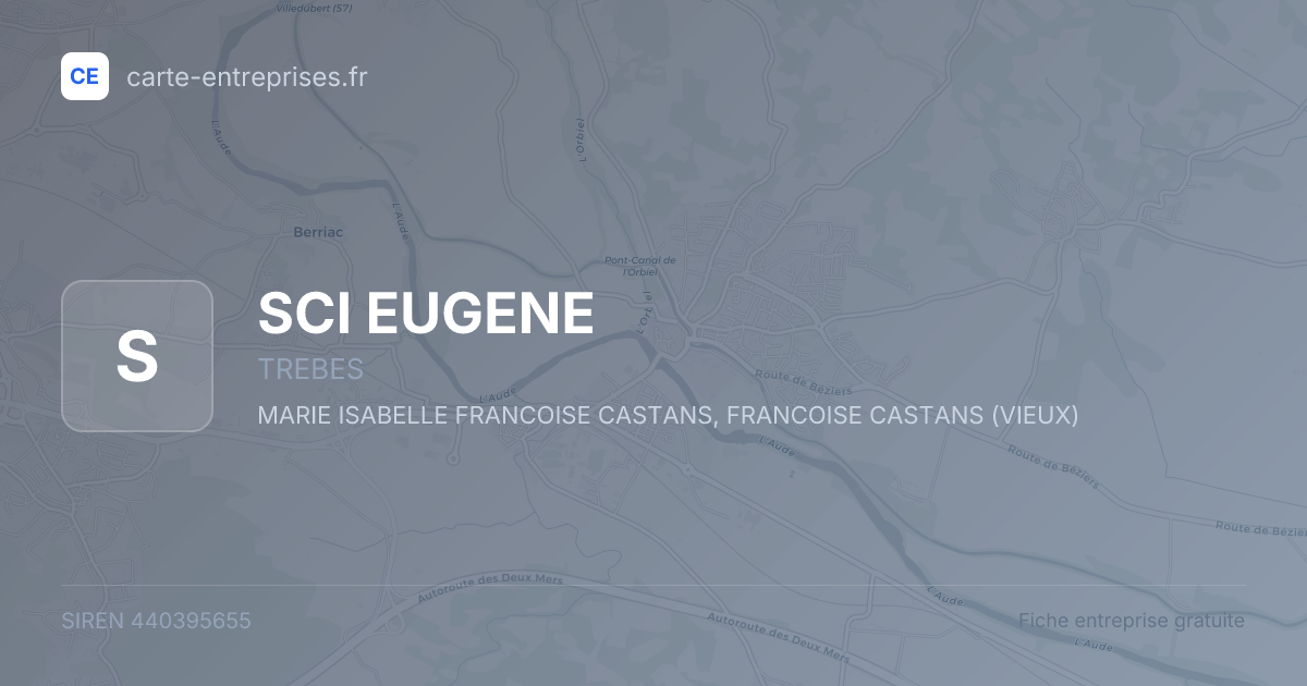 SCI EUGENE — 440395655 — fiche entreprise
