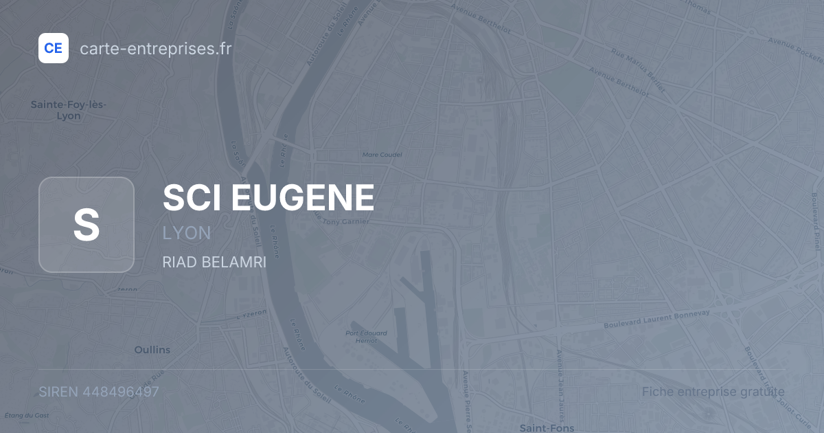 SCI EUGENE — 448496497 — fiche entreprise