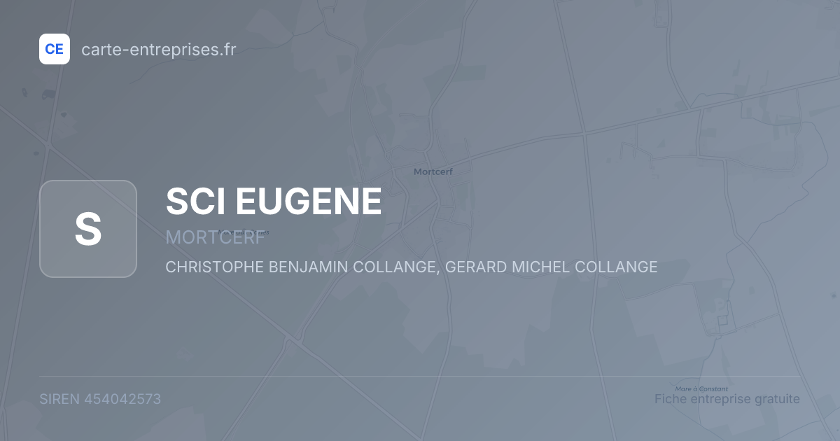 SCI EUGENE — 454042573 — fiche entreprise