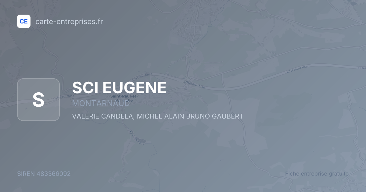 SCI EUGENE — 483366092 — fiche entreprise