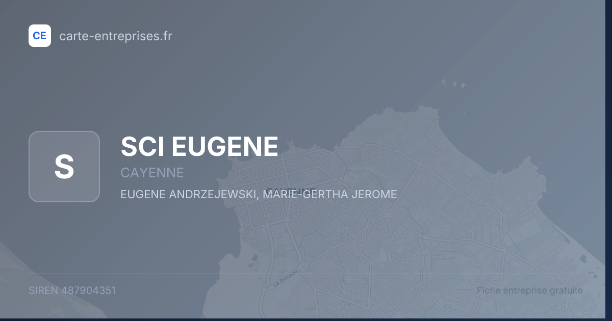 SCI EUGENE — 487904351 — fiche entreprise