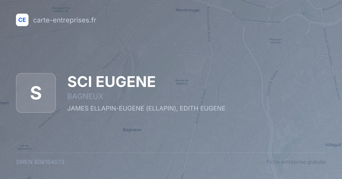 SCI EUGENE — 808164073 — fiche entreprise