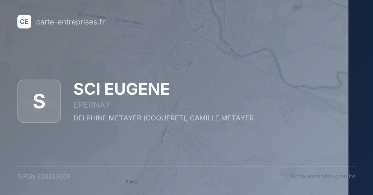 SCI EUGENE — 828138669 — fiche entreprise