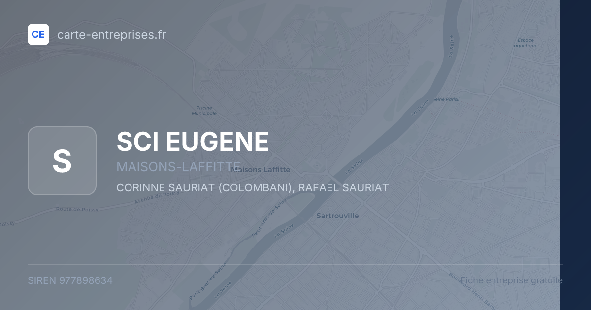 SCI EUGENE — 977898634 — fiche entreprise