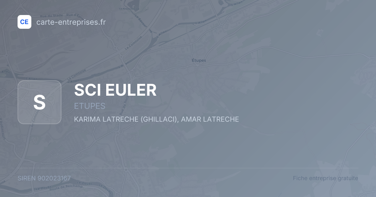 SCI EULER — 902023167 — fiche entreprise