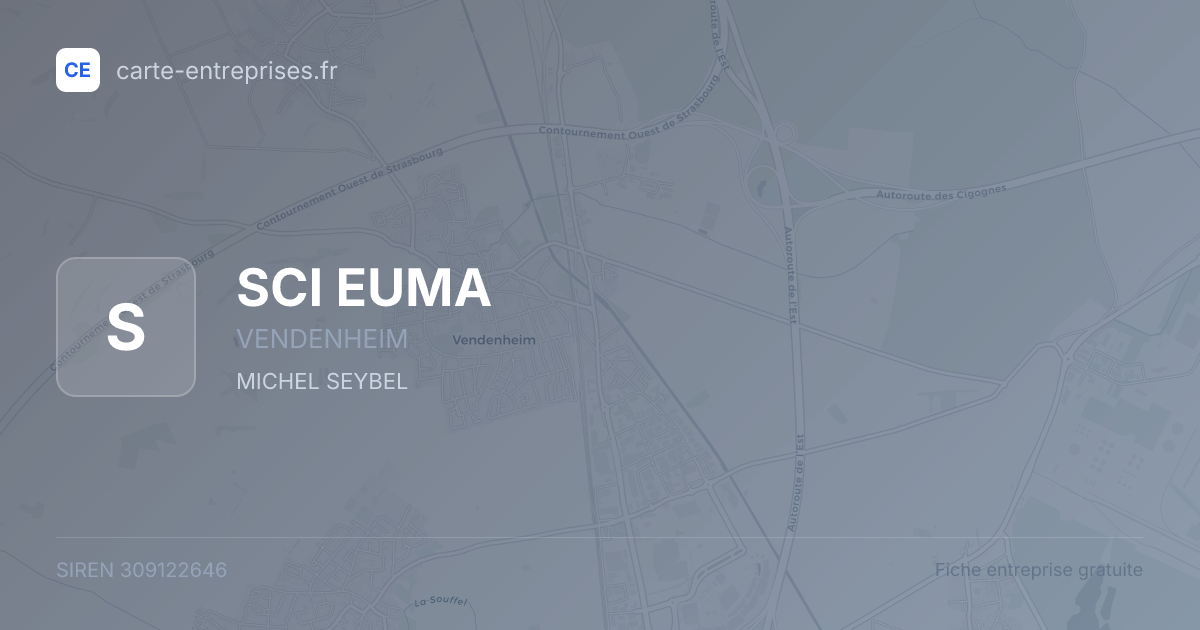 SCI EUMA — 309122646 — fiche entreprise