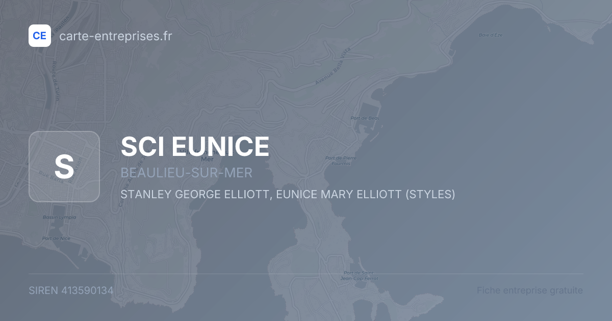 SCI EUNICE — 413590134 — fiche entreprise