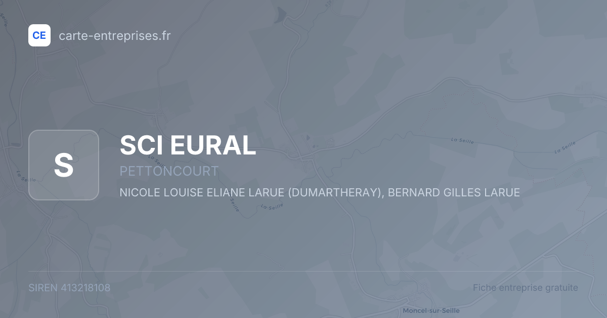 SCI EURAL — 413218108 — fiche entreprise