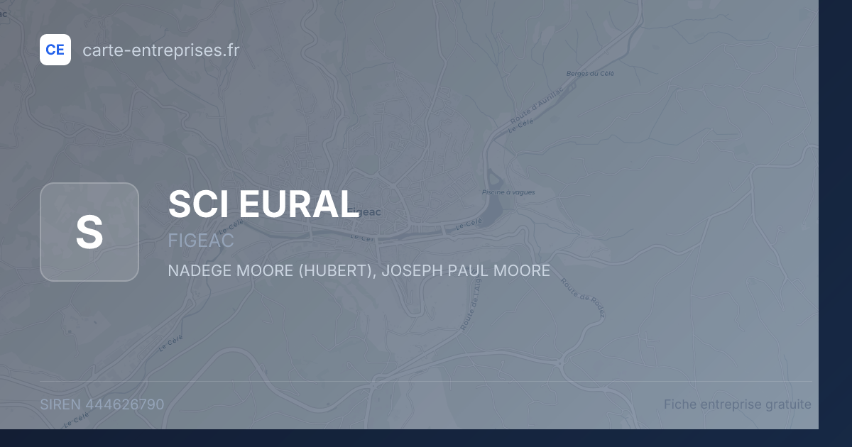 SCI EURAL — 444626790 — fiche entreprise