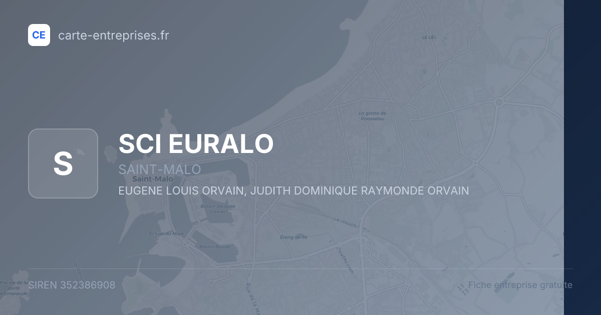 SCI EURALO — 352386908 — fiche entreprise