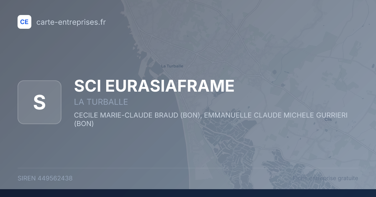 SCI EURASIAFRAME — 449562438 — fiche entreprise