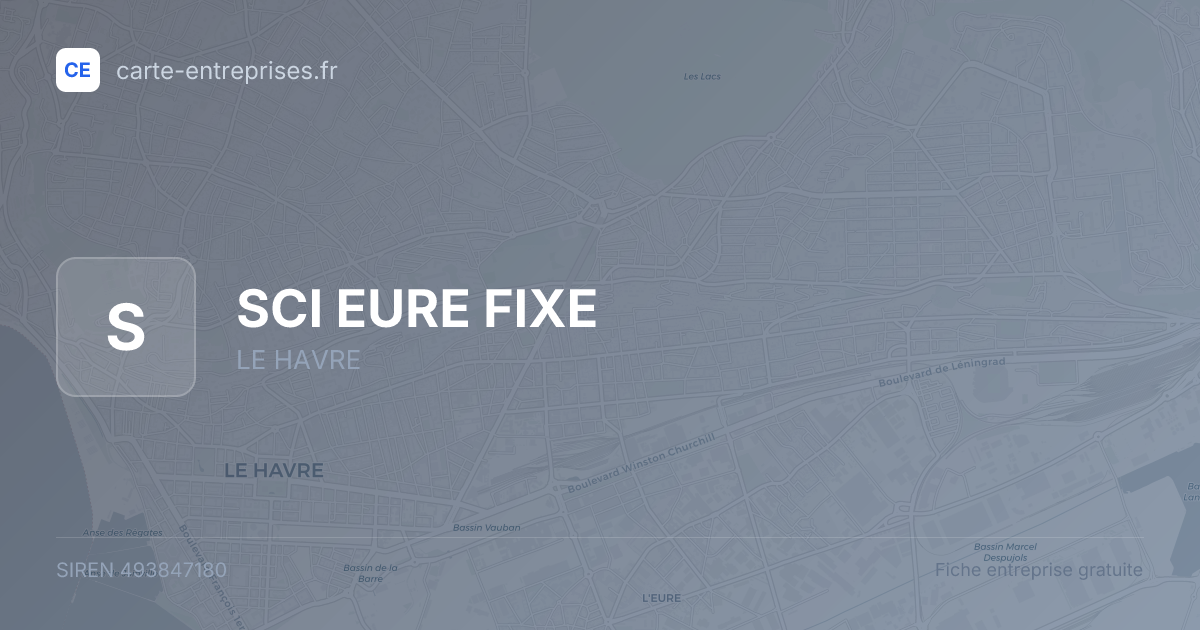 SCI EURE FIXE — 493847180 — fiche entreprise