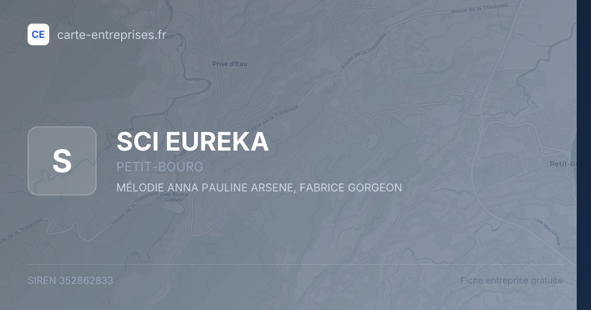 SCI EUREKA — 352862833 — fiche entreprise