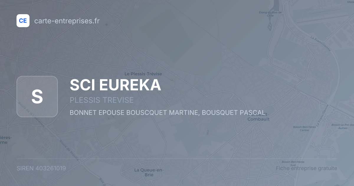 SCI EUREKA — 403261019 — fiche entreprise