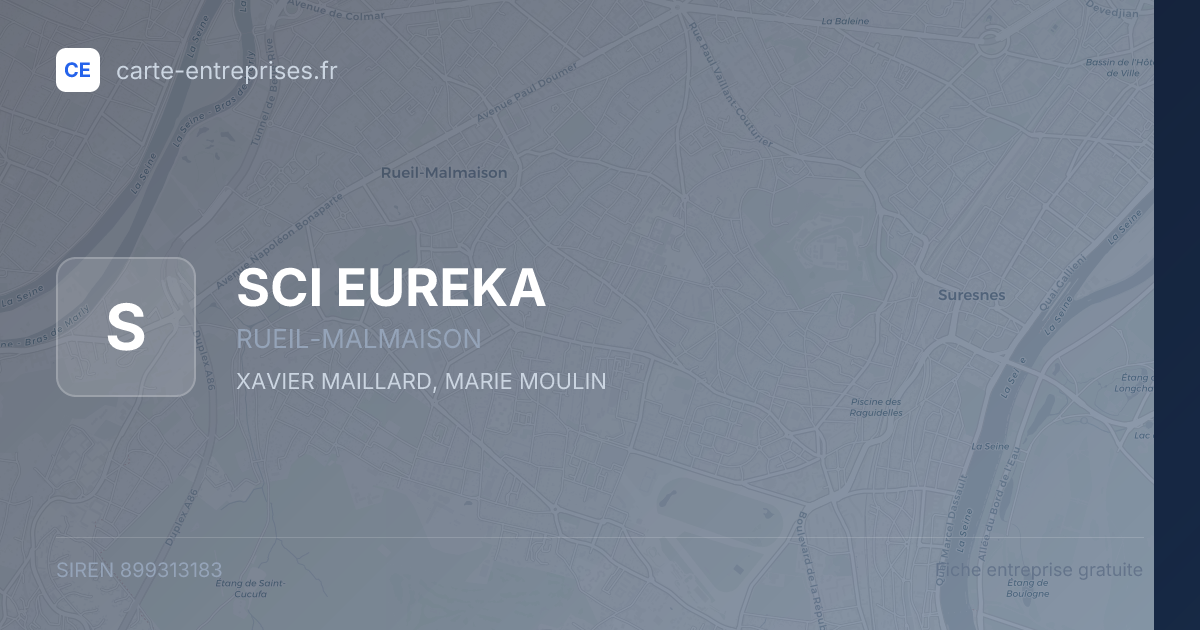 SCI EUREKA — 899313183 — fiche entreprise