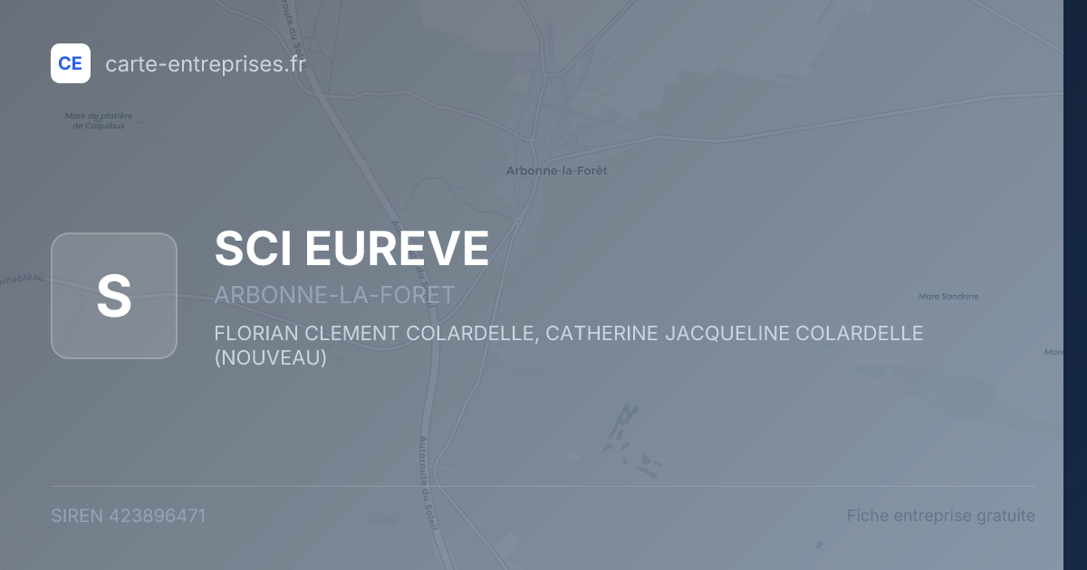 SCI EUREVE — 423896471 — fiche entreprise