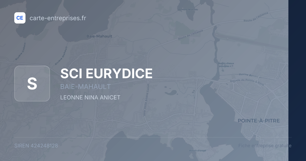 SCI EURYDICE — 424248128 — fiche entreprise