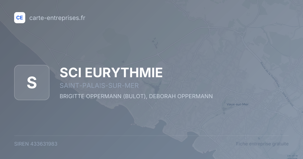 SCI EURYTHMIE — 433631983 — fiche entreprise