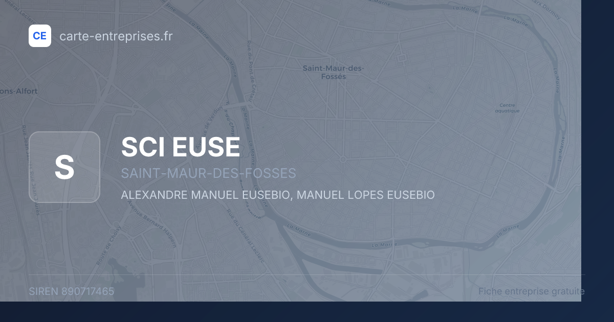 SCI EUSE — 890717465 — fiche entreprise