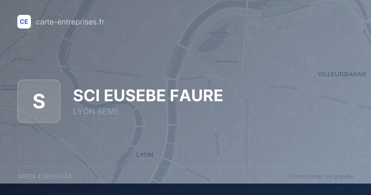 SCI EUSEBE FAURE — 439928334 — fiche entreprise