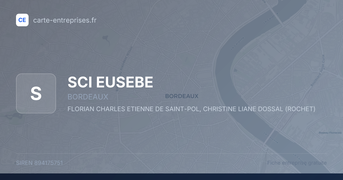 SCI EUSEBE — 894175751 — fiche entreprise