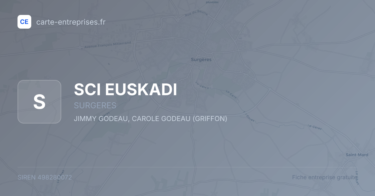 SCI EUSKADI — 498280072 — fiche entreprise