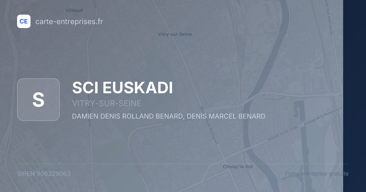 SCI EUSKADI — 908329063 — fiche entreprise