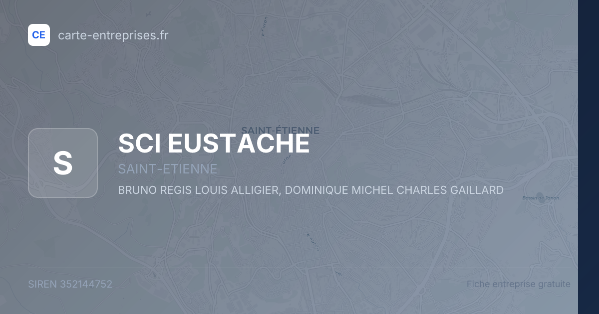 SCI EUSTACHE — 352144752 — fiche entreprise
