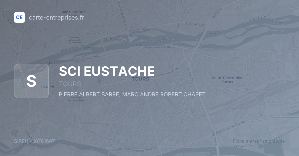 SCI EUSTACHE — 418761607 — fiche entreprise