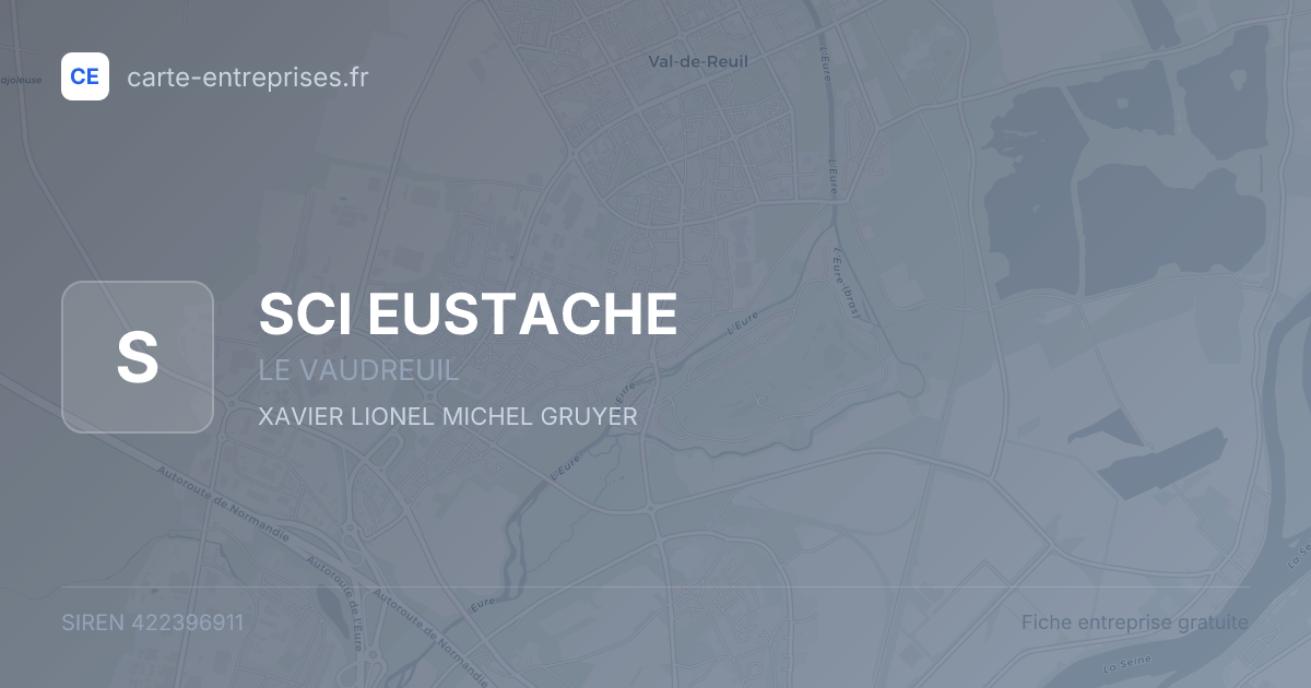 SCI EUSTACHE — 422396911 — fiche entreprise