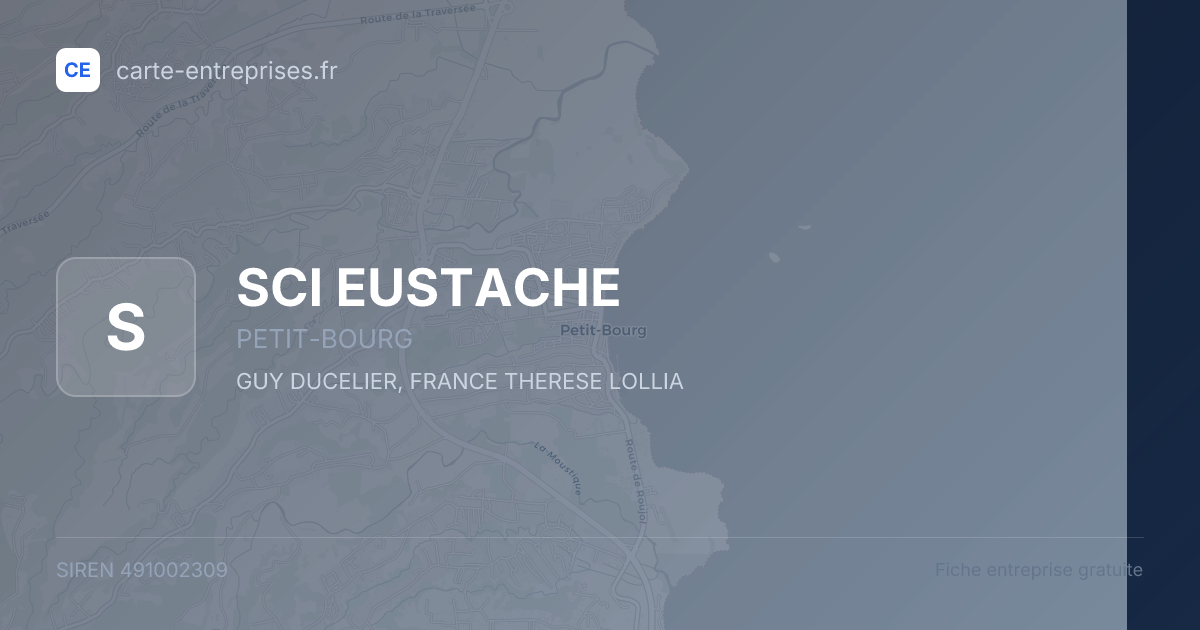 SCI EUSTACHE — 491002309 — fiche entreprise