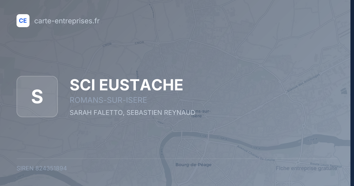 SCI EUSTACHE — 824351894 — fiche entreprise