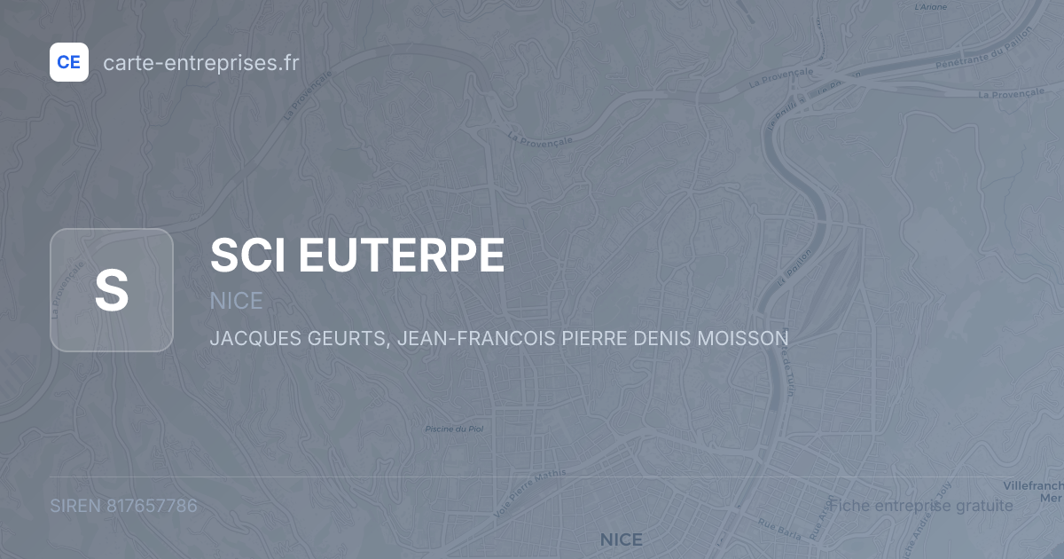 SCI EUTERPE — 817657786 — fiche entreprise