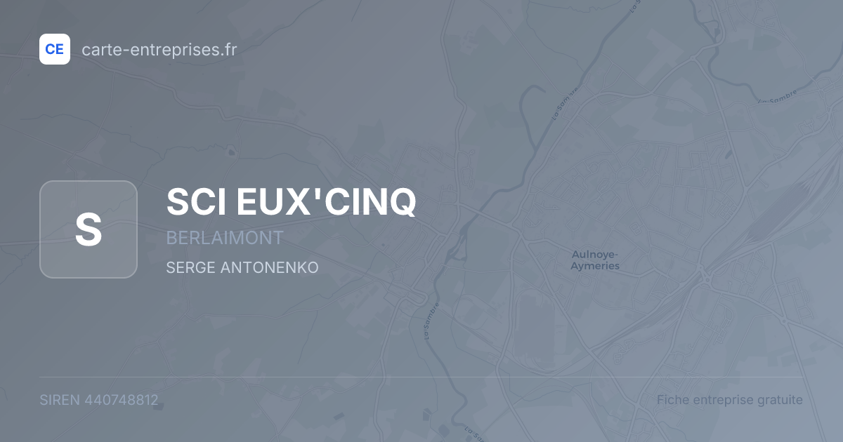 SCI EUX'CINQ — 440748812 — fiche entreprise