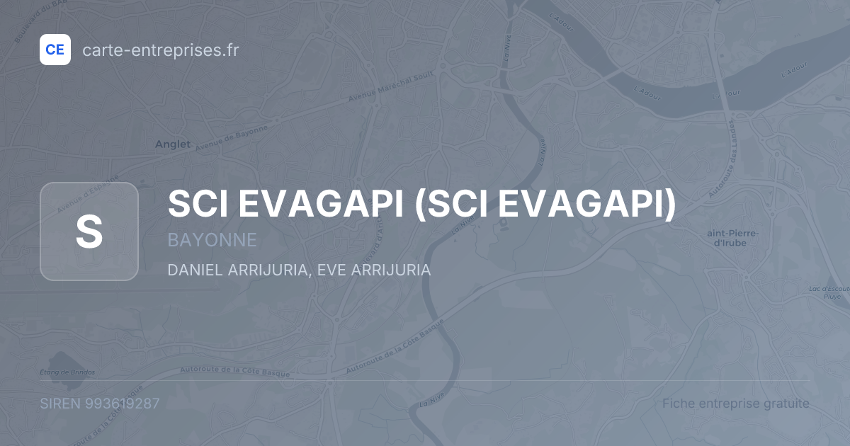 SCI EVAGAPI — 993619287 — fiche entreprise